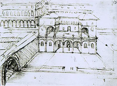 Studi di architettura per una città a più livelli Leonardo da Vinci